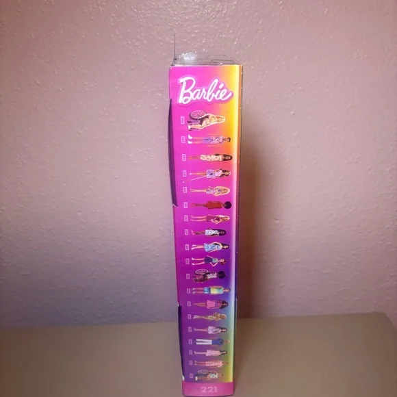 Mattel Barbie Fashionistas Doll 221 African American Natural Hair Red Dress New - Picture 4 of 5